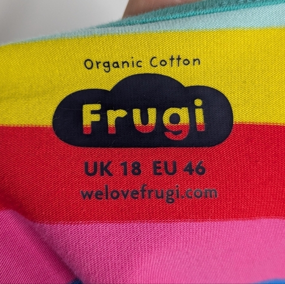 ✨3/$15 Frugi colorful striped long sleeve tshirts UK 18 - Picture 5 of 6